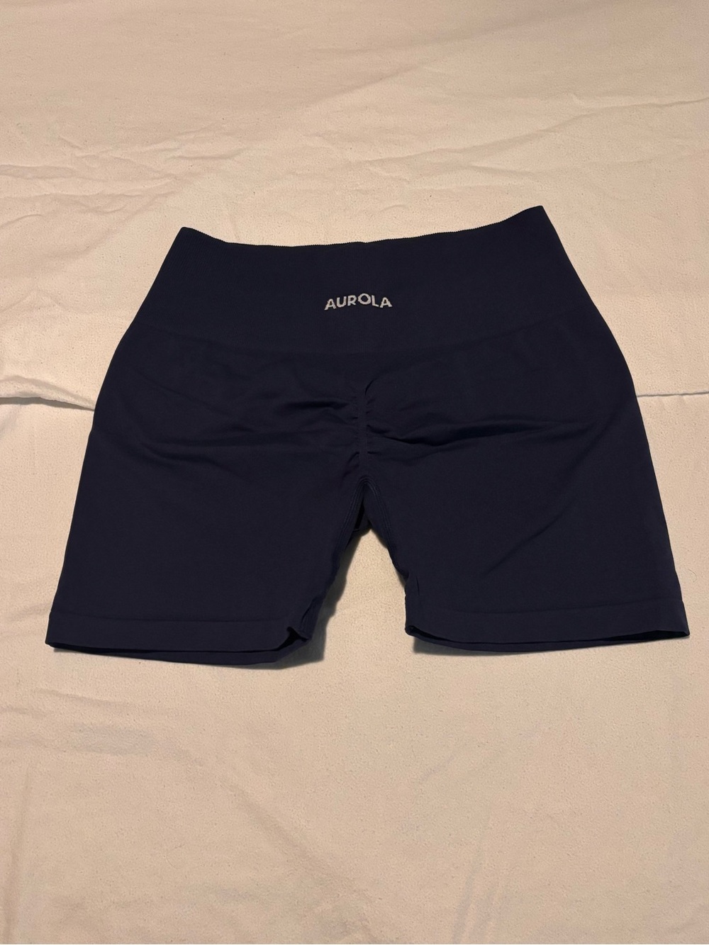 Aurola Navy High Waisted Shorts Size XS